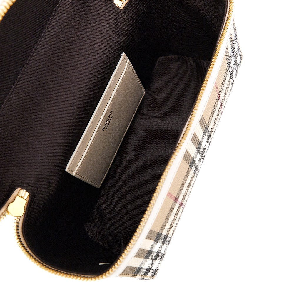 Borsa 'Vanity Check' in tela spalmata