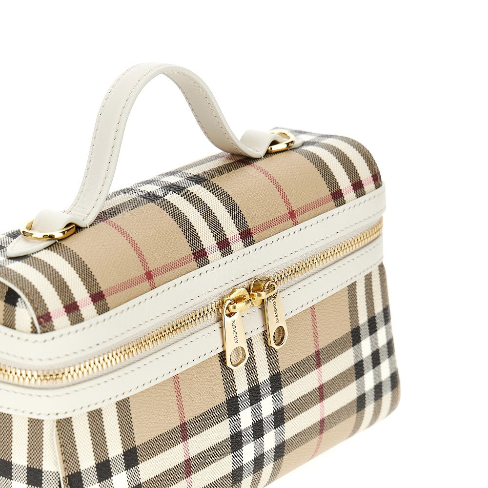 Borsa 'Vanity Check' in tela spalmata