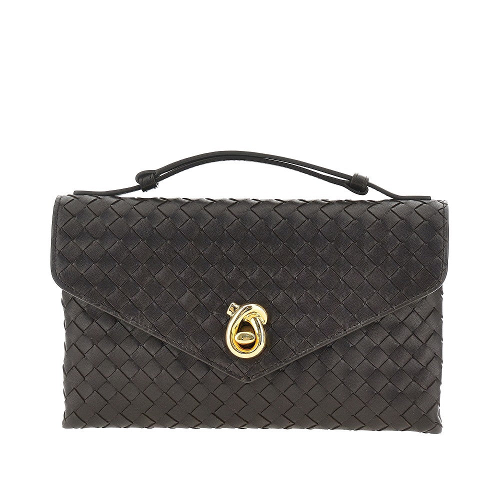 Borsa 'Knot Lock' in pelle Intrecciato