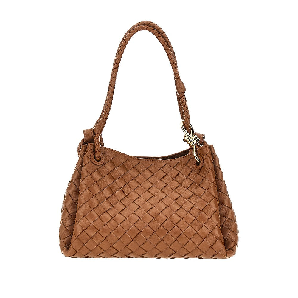 Borsa 'Parachute' media in pelle Intrecciato