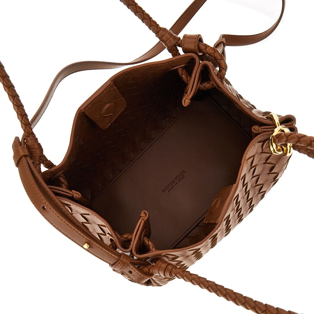 Borsa 'Parachute' media in pelle Intrecciato