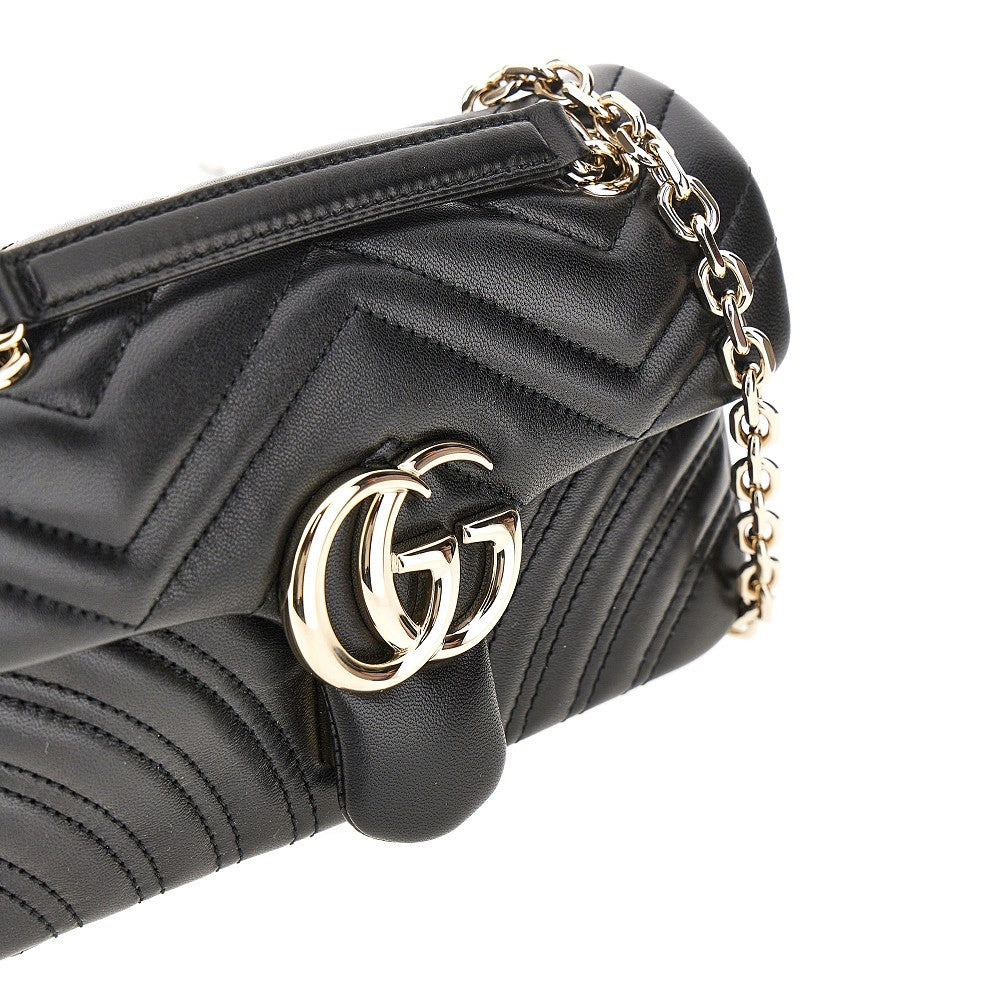 Nappa leather small 'GG Marmont' bag
