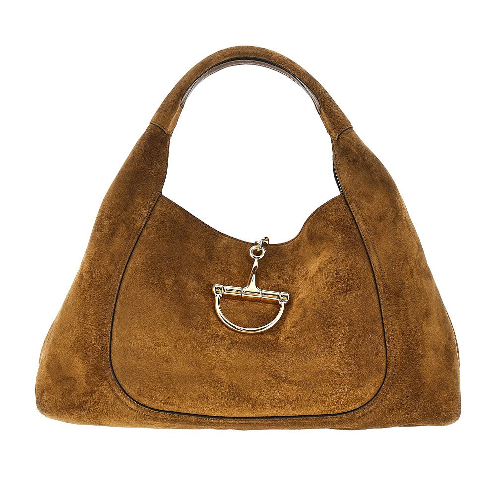 Leather maxi 'Gucci Softbit' shoulder bag