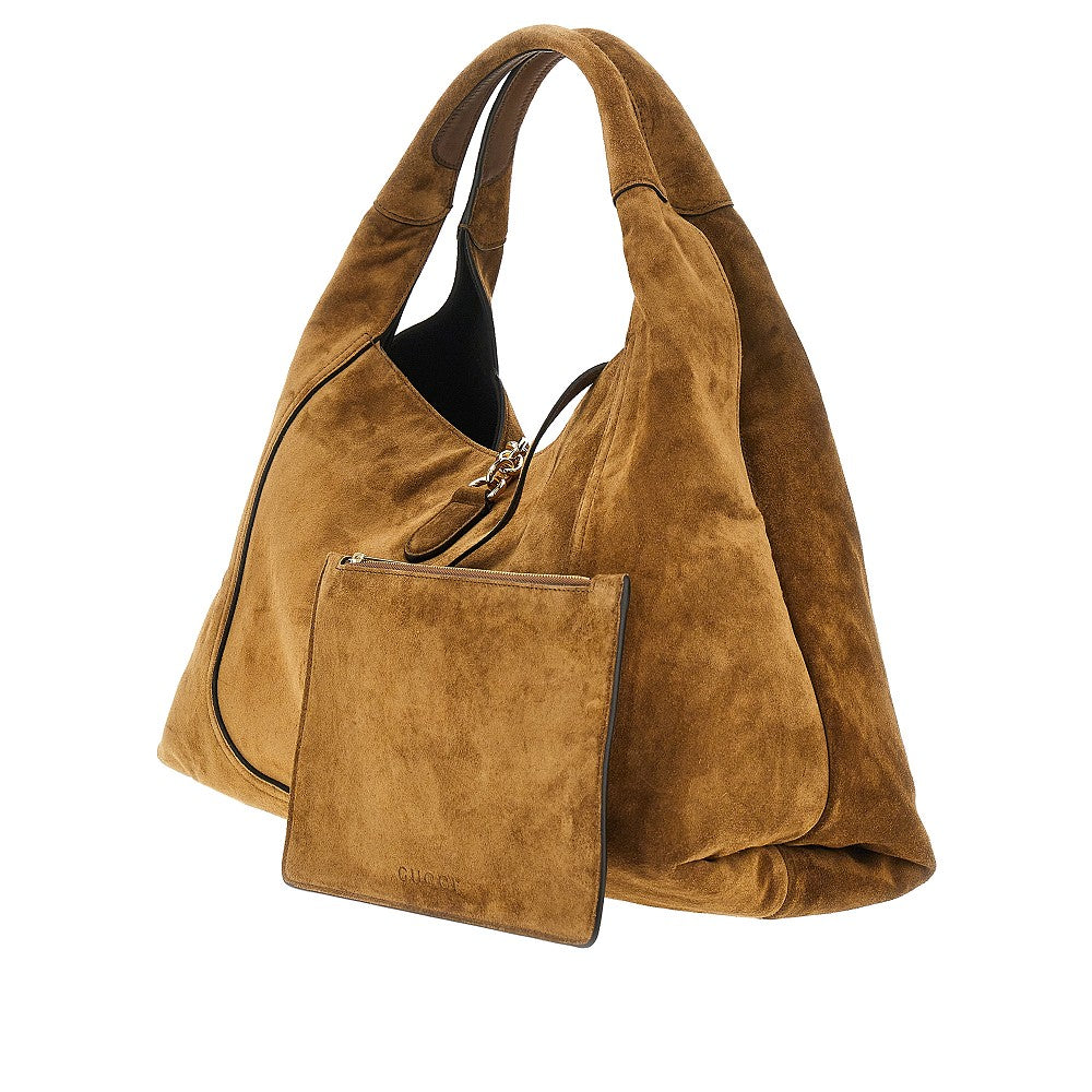 Leather maxi 'Gucci Softbit' shoulder bag