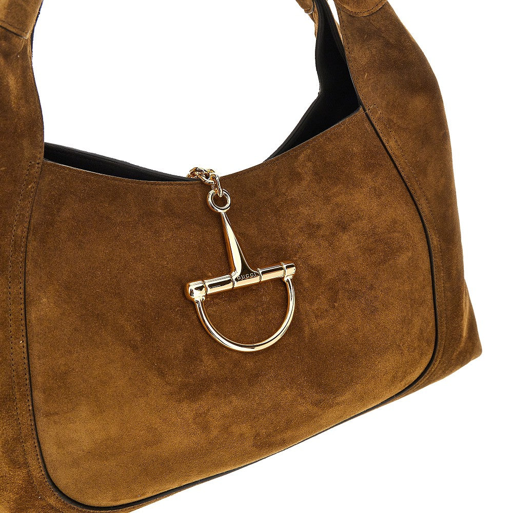 Leather maxi 'Gucci Softbit' shoulder bag