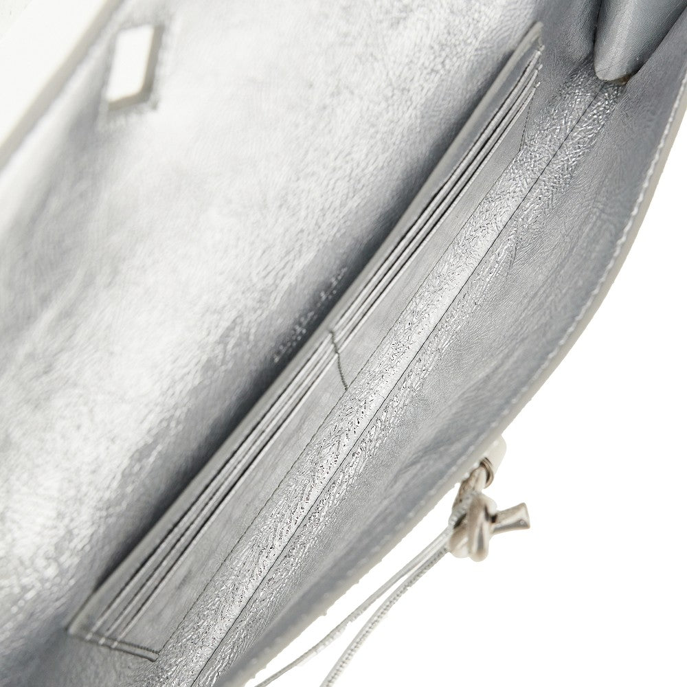 Clutch 'Andiamo' in pelle con cristalli