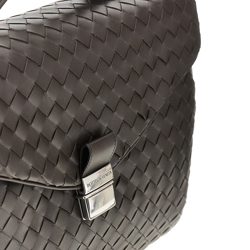 Borsa business Archivist in pelle Intrecciato