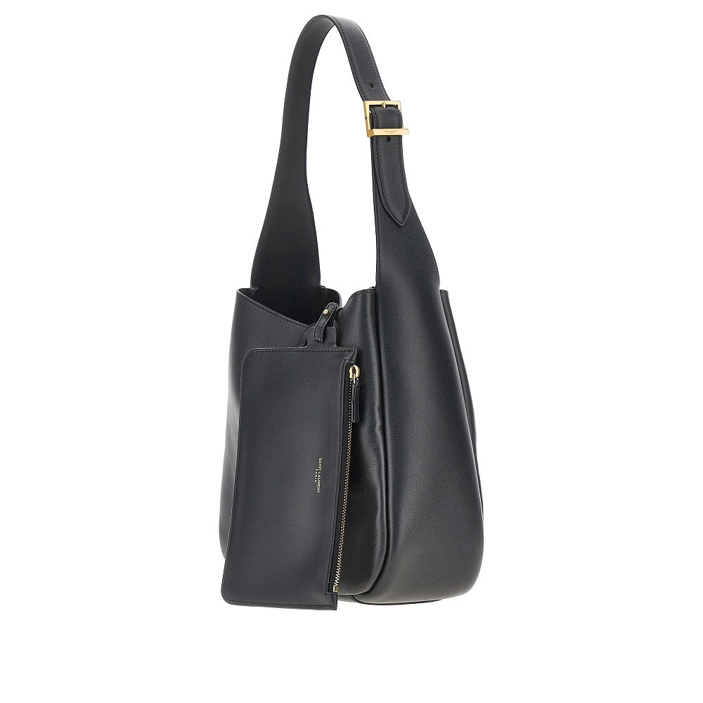 Borsa 'Le 5 à 7' piccola in pelle granata