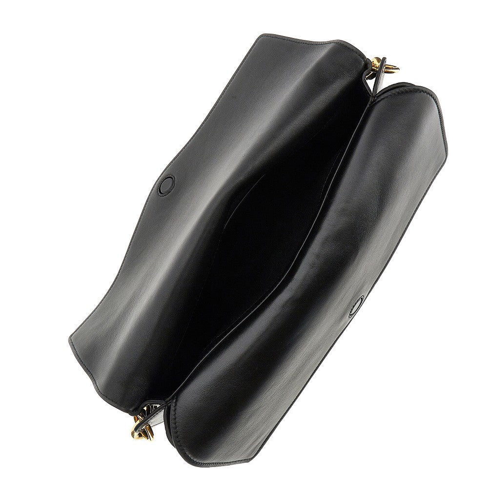 Leather bag with GG Interlock chain