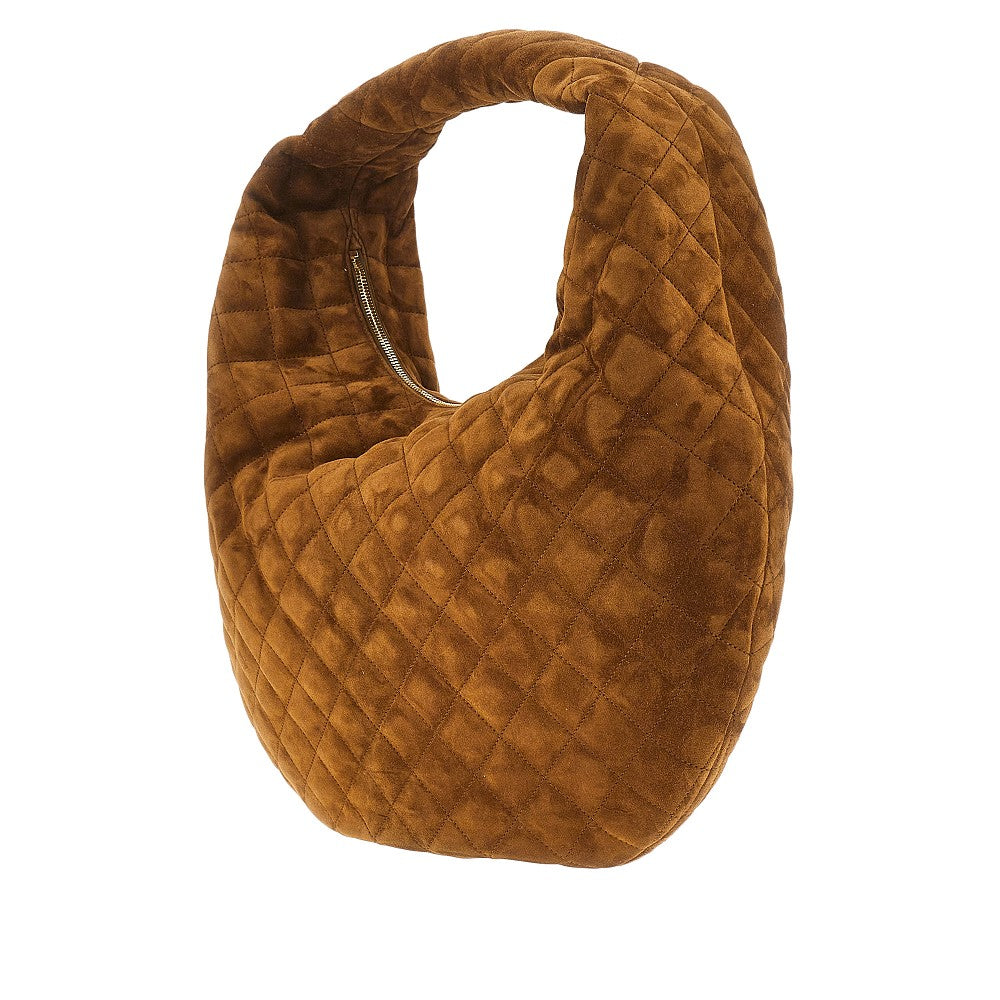 'Icare' quilted leather hobo bag