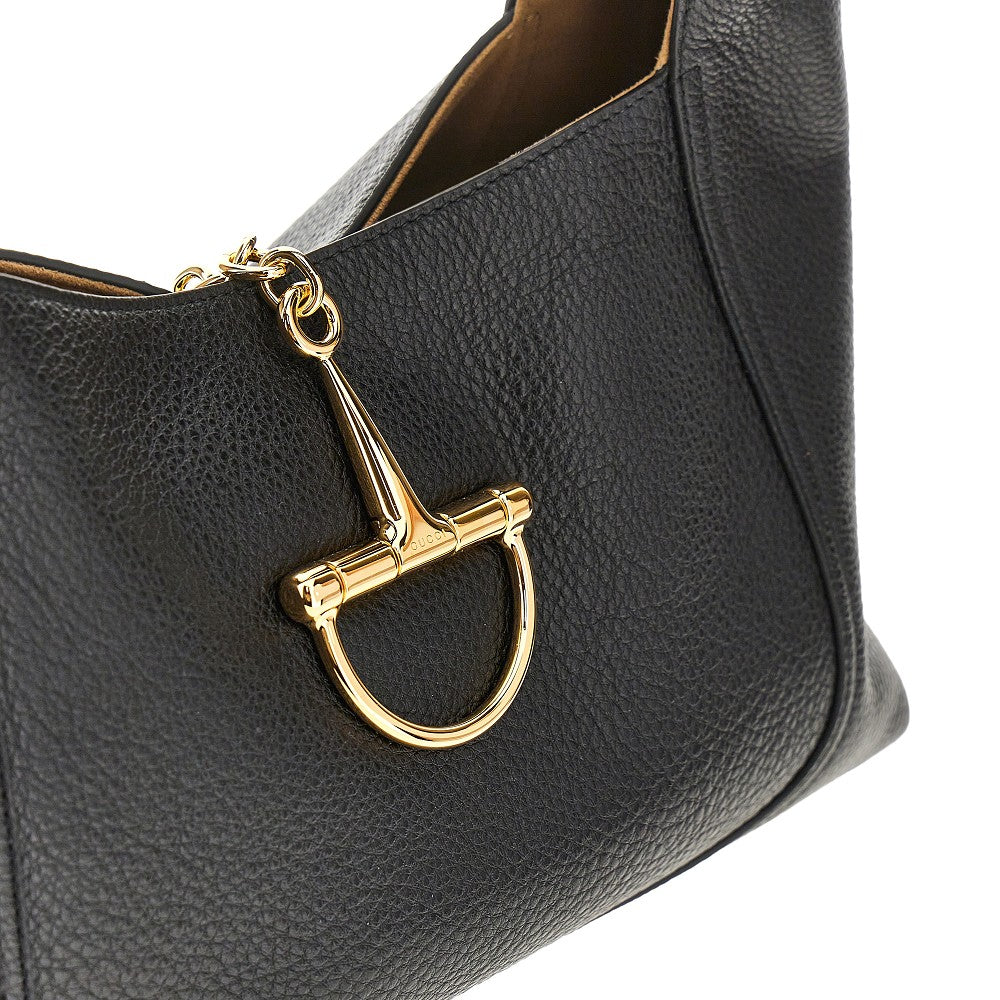 'Softbit' grained leather bag