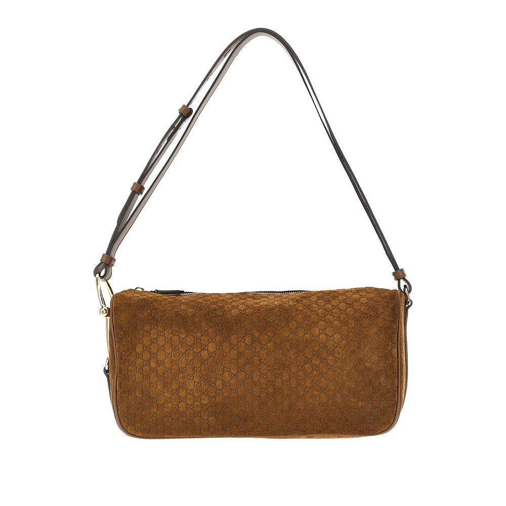 Suede medium 'Gucci Half Horsebit' bag
