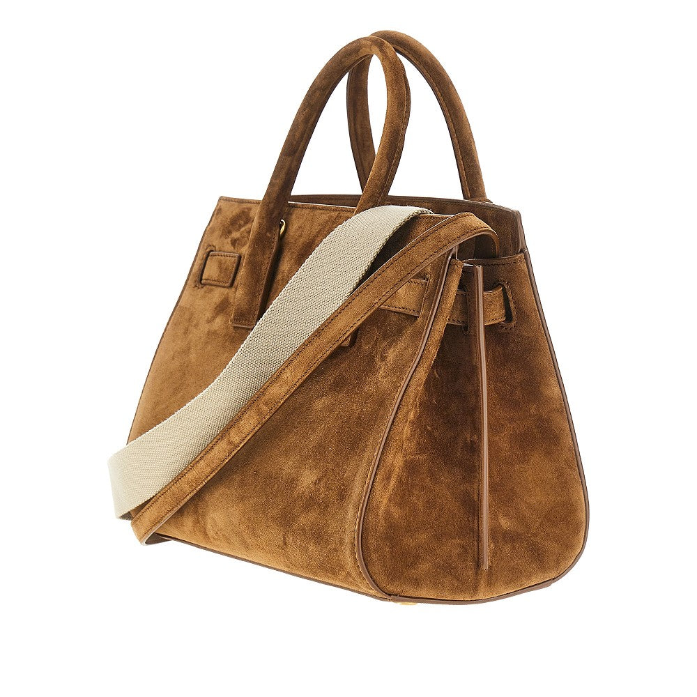 Small Sac de Jour suede leather bag
