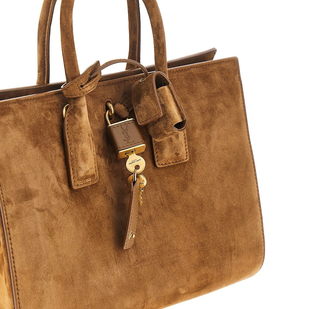 Small Sac de Jour suede leather bag