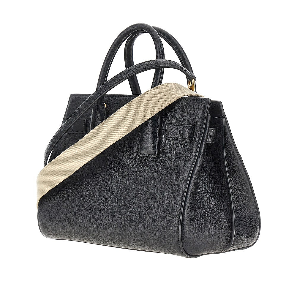 Borsa Sac de Jour piccola in pelle granata