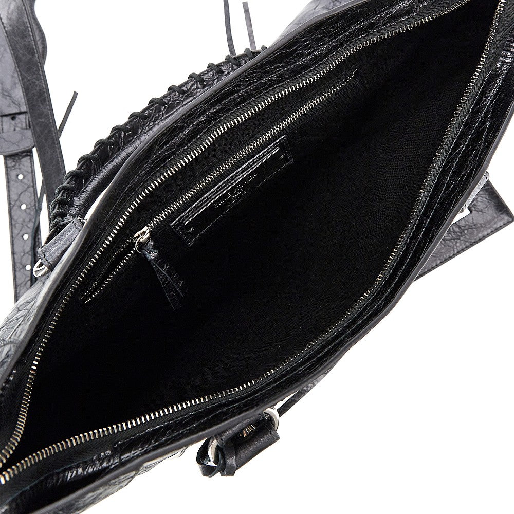 Metallized Arena leather M 'Le City' bag
