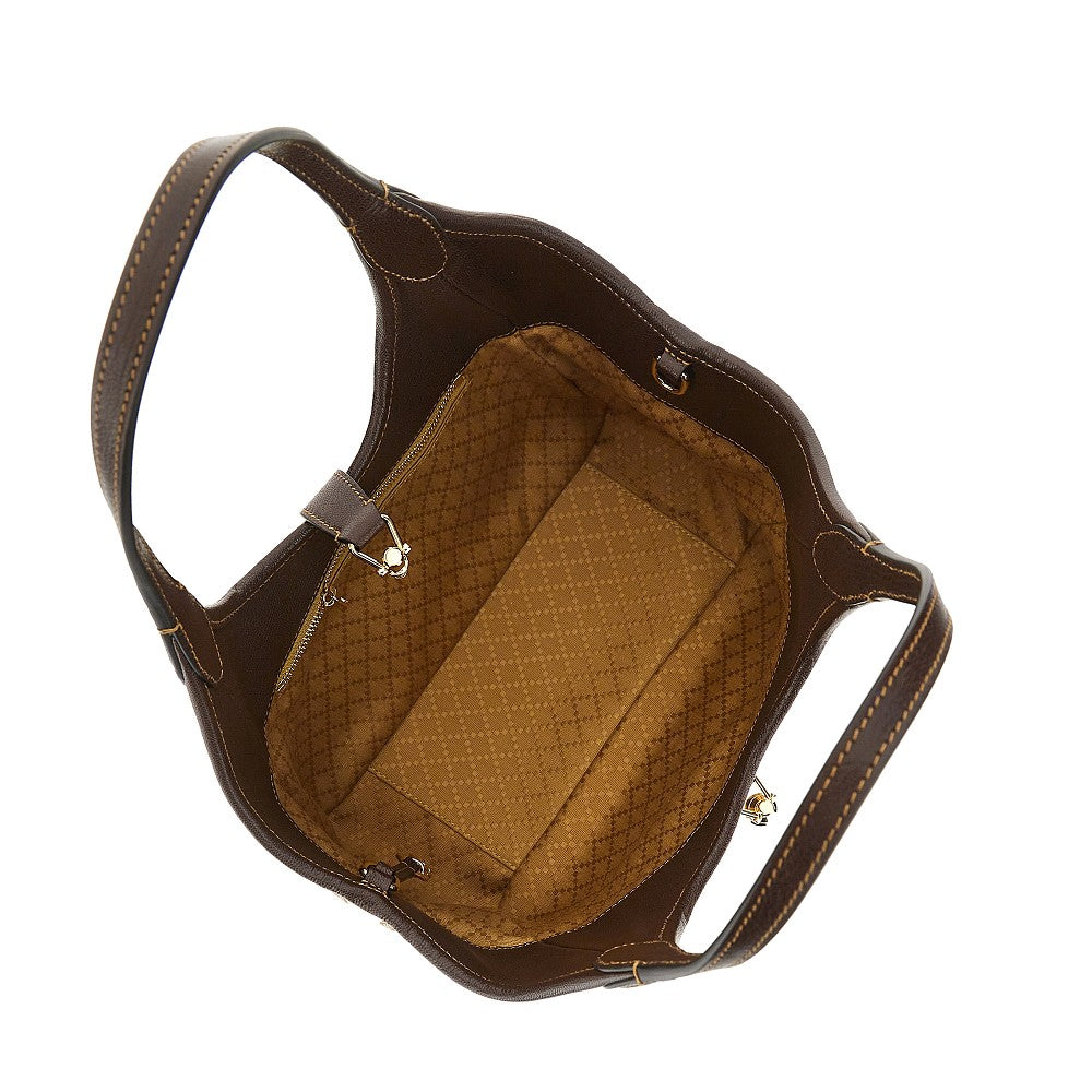 Borsa 'Mercato' piccola in tessuto GG e pelle