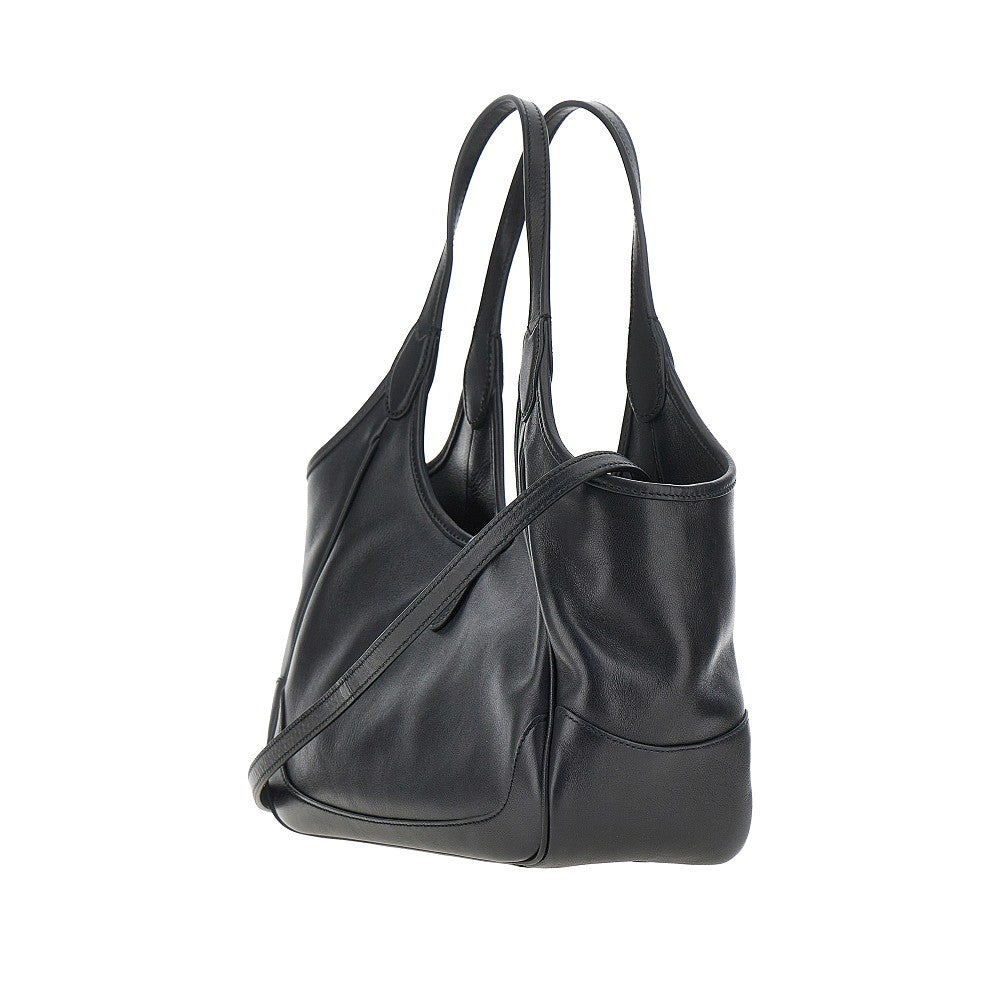 Leather small 'Mercato' bag