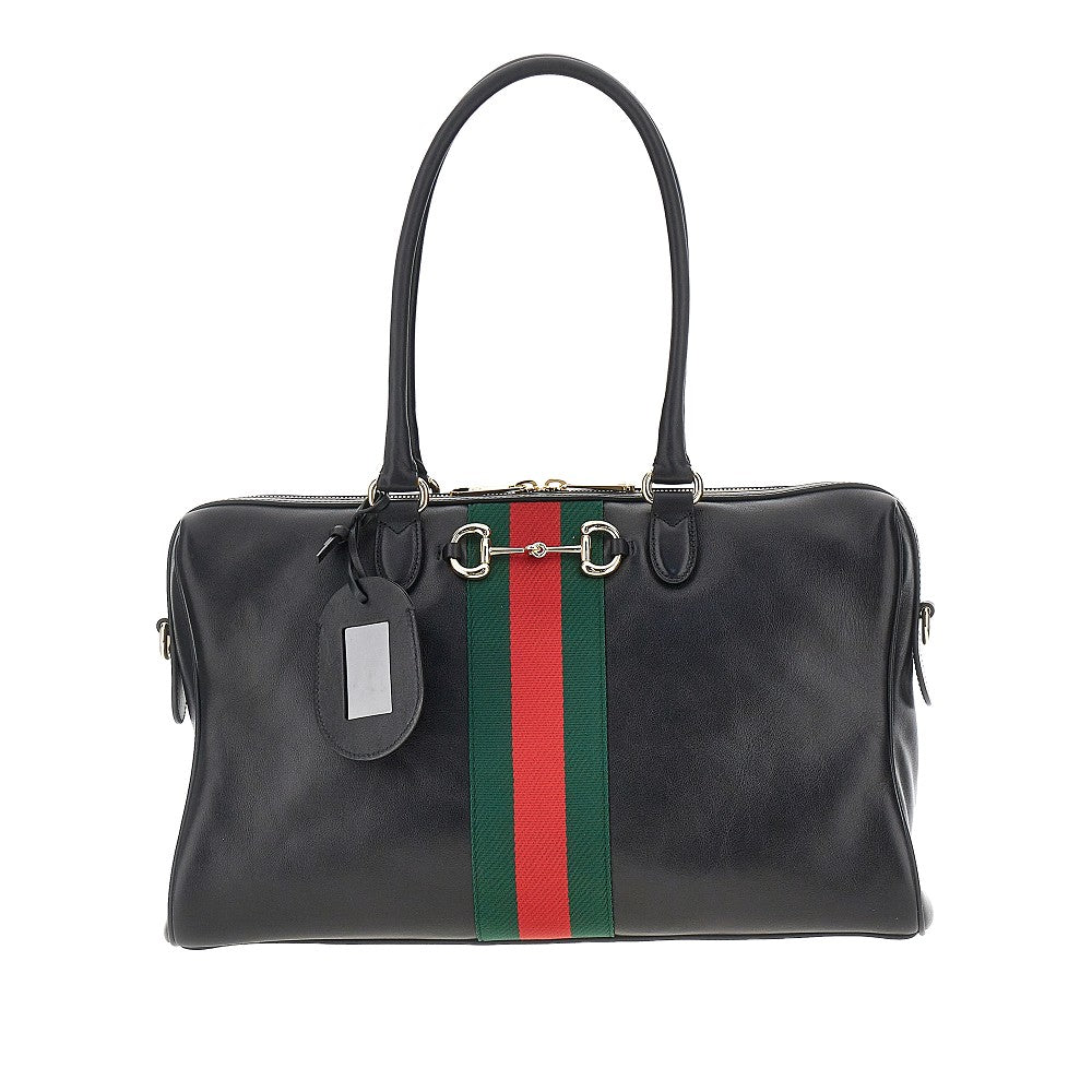 Large leather 'Borsetto' bag