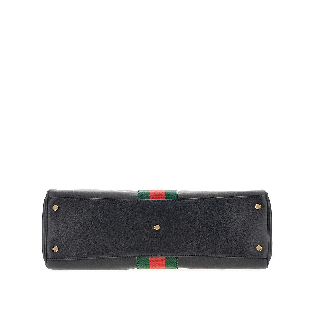 Large leather 'Borsetto' bag