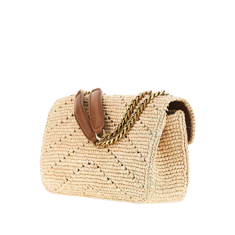 Borsa 'Loulou' piccola in rafia