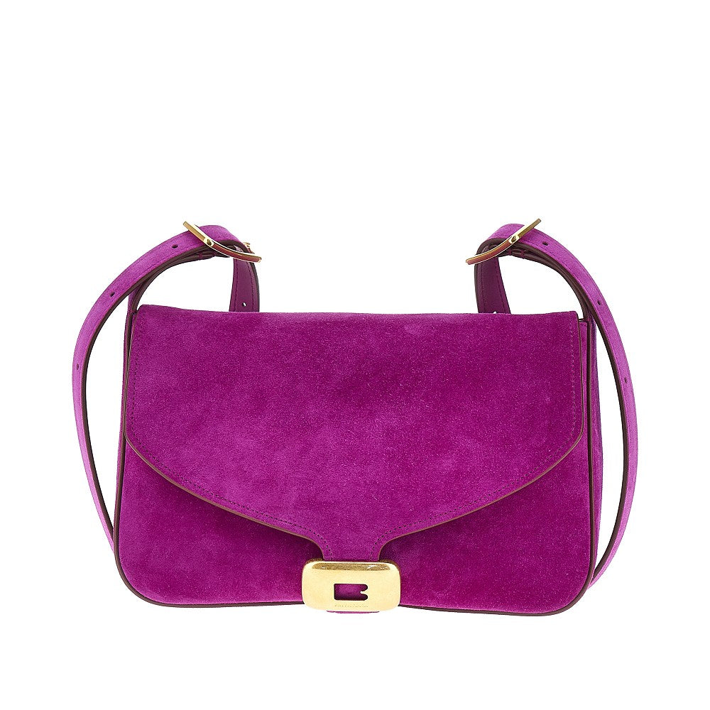 Suede leather medium 'Clicca' shoulder bag