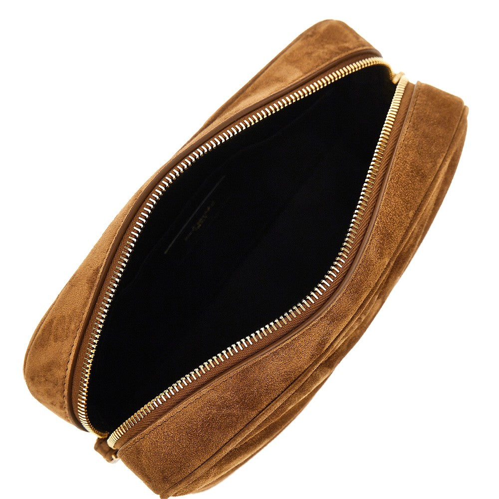 Camera bag 'Loulou' in suede matelassé