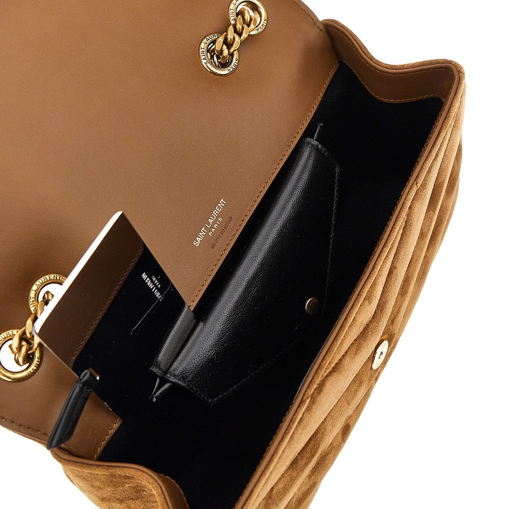 Borsa 'Loulou' piccola in pelle scamosciata