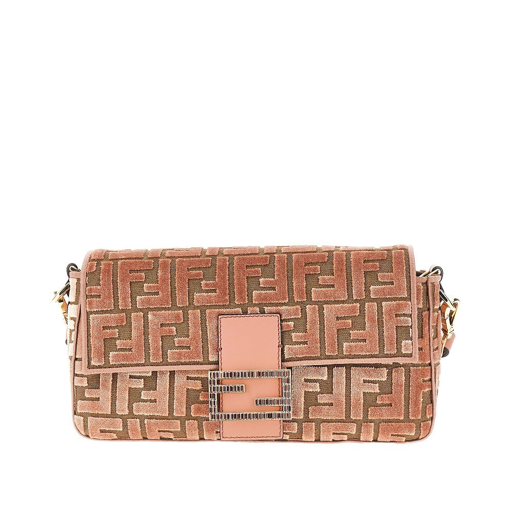 Borsa 'Baguette' media in tela FF
