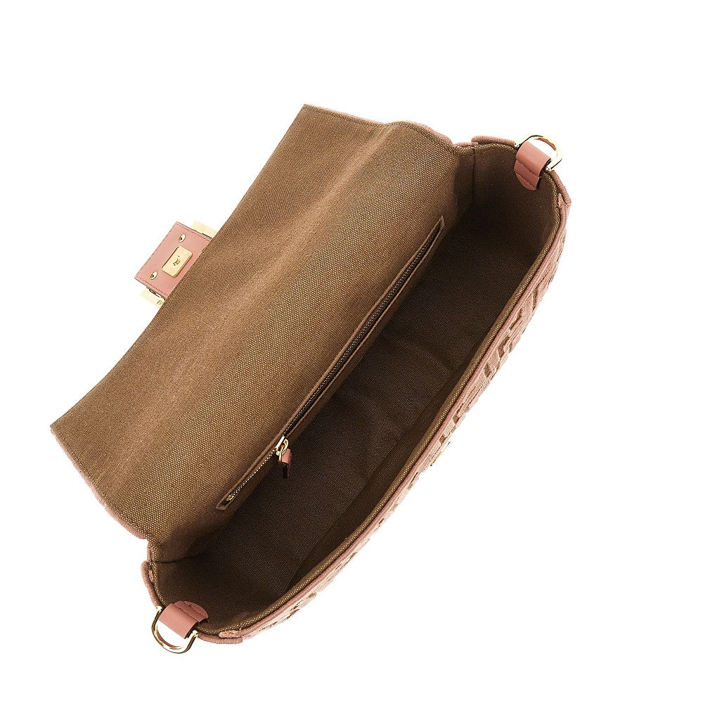 Borsa 'Baguette' media in tela FF
