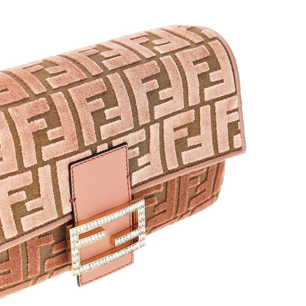 Borsa 'Baguette' media in tela FF