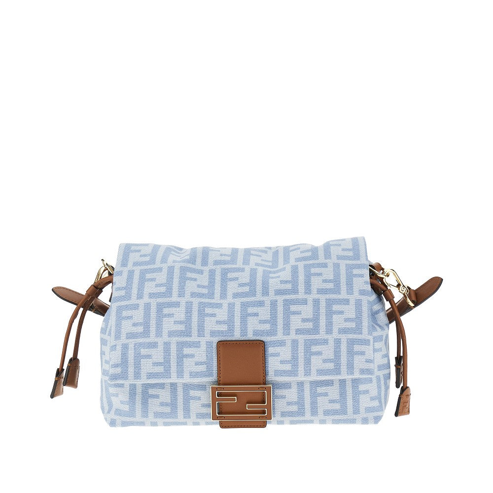 FF denim medium 'Mamma Baguette' bag
