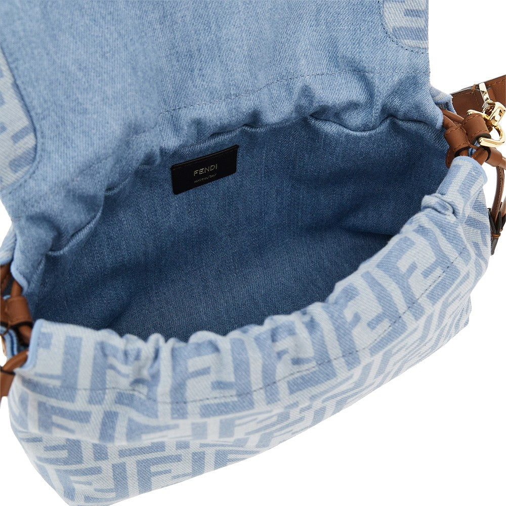 Borsa 'Mamma Baguette' media in denim FF
