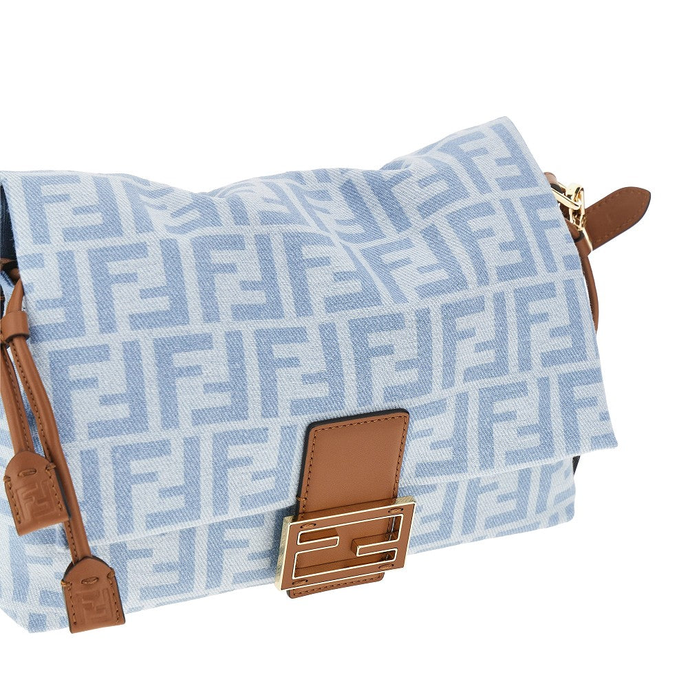Borsa 'Mamma Baguette' media in denim FF