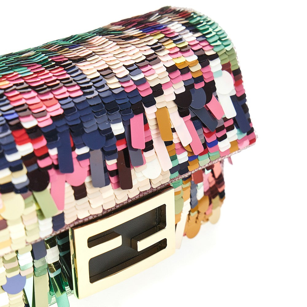 Borsa 'Baguette' mini in paillettes