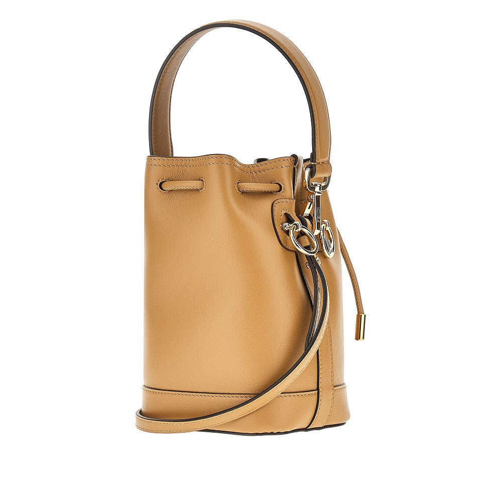 Leather mini 'Mon Tresor' bucket bag