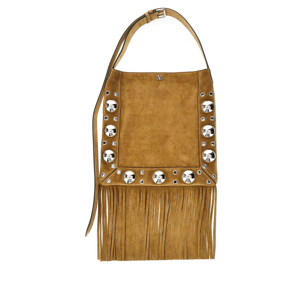 Suede leather 'Nellcôte' shoulder bag