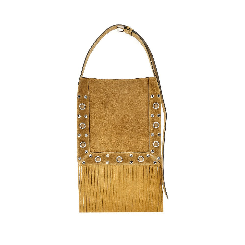 Suede leather 'Nellcôte' shoulder bag