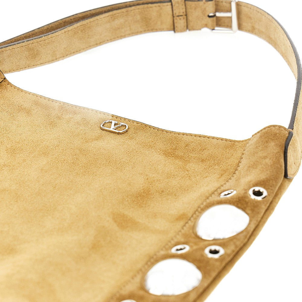 Suede leather 'Nellcôte' shoulder bag