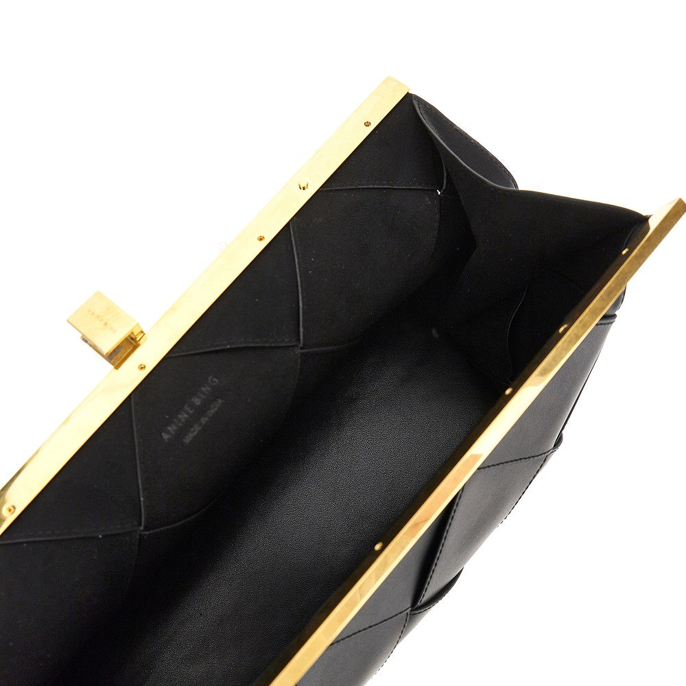 Clutch 'Anine' in pelle intrecciata