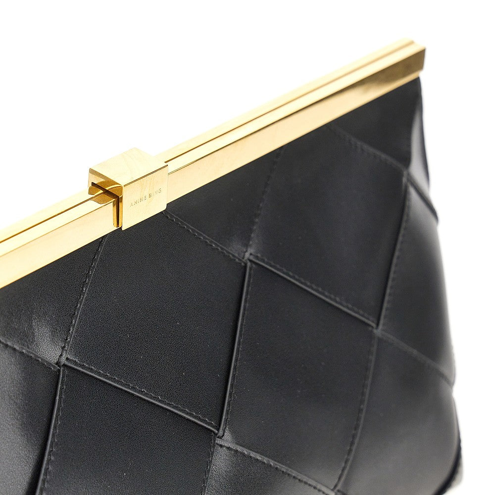 Clutch 'Anine' in pelle intrecciata