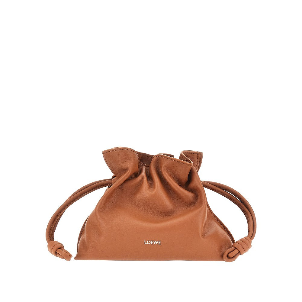Leather mini 'Flamenco Clutch' bag