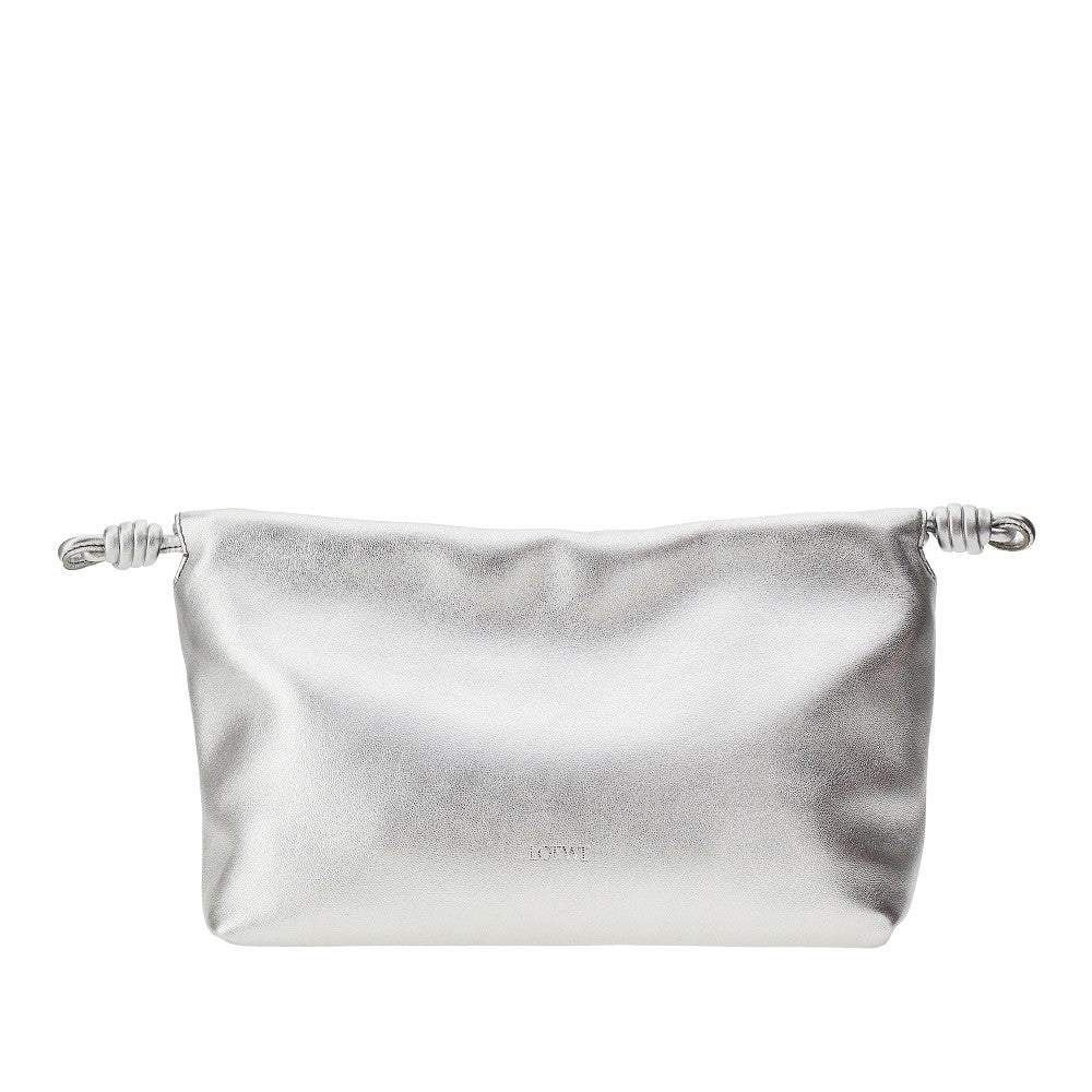 Borsa &#39;Flamenco&#39; media in nappa metallizzata