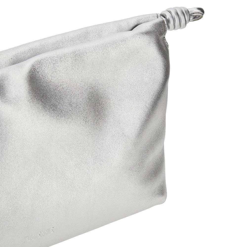 Borsa &#39;Flamenco&#39; media in nappa metallizzata