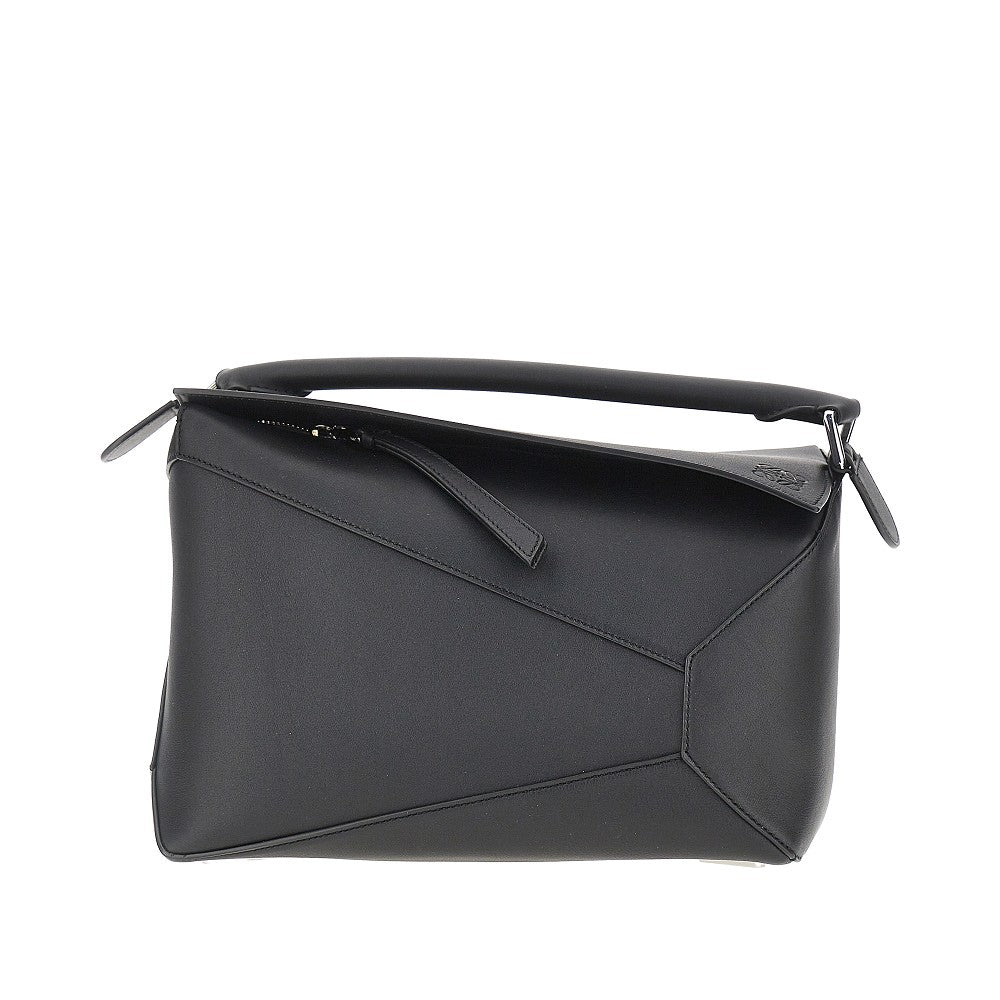 Borsa 'Puzzle Edge' media in pelle