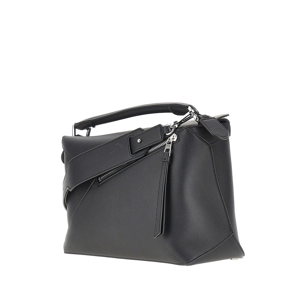 Borsa 'Puzzle Edge' media in pelle