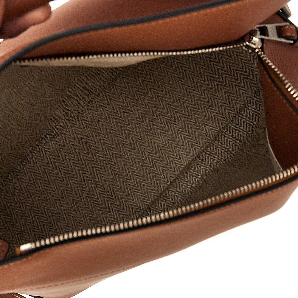 Leather medium 'Puzzle Edge' bag