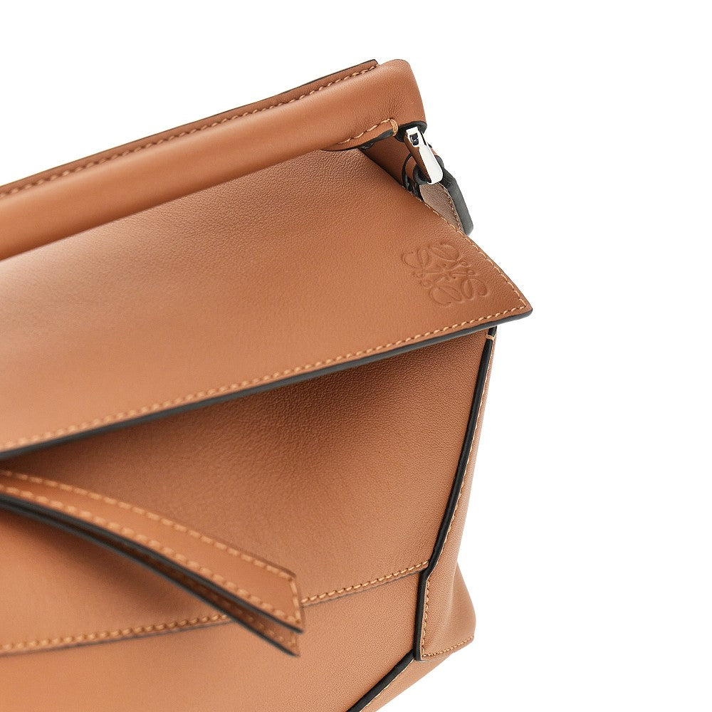 Leather small 'Puzzle Edge' bag