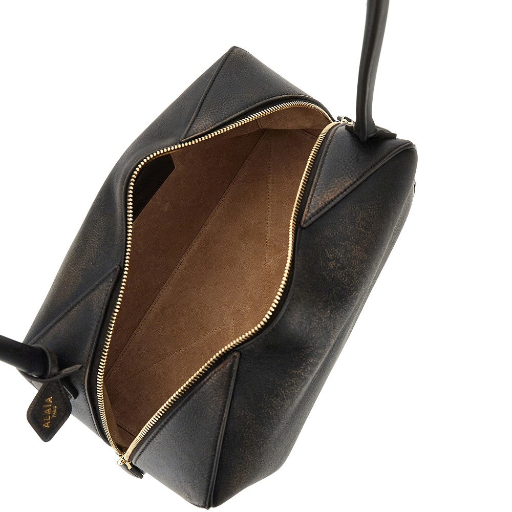 'Le Bouledogue' vintage effect leather bag