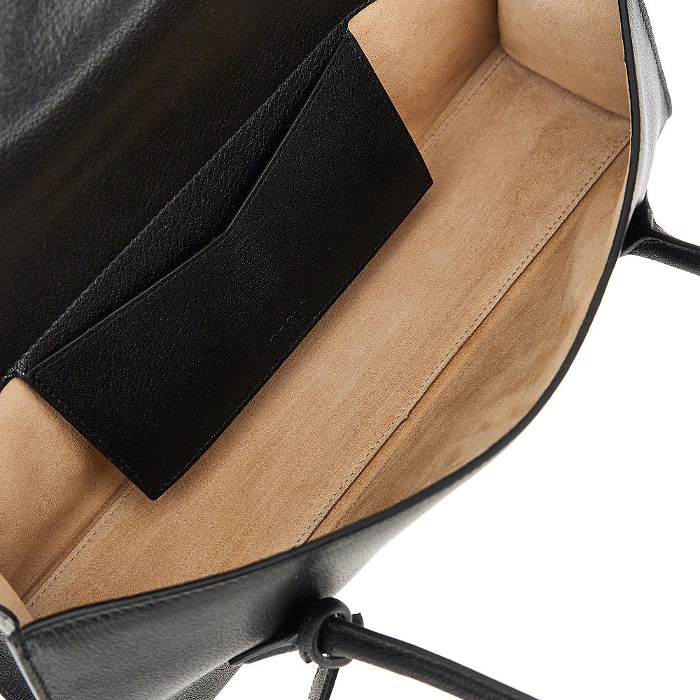 Borsa 'Le Teckel Flap' media in pelle